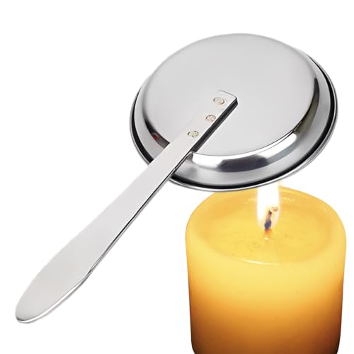 de Velas con Mango Largo | Herramienta para Apagar Velas de Acero Inoxidable, Herramienta portátil Resistente al Calor para el hogar, Camping, Hoguera, luz de Velas, Picnic, Seguridad contra