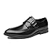 Imagen de ENWIND Formal Mocasines para Hombres Slip on Zapatos De Cuero Monje con Hebilla De Metal