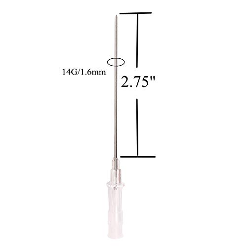 Piercings Needle,New Star Tattoo Box Of 50PCS 14G Gauge Steel Catheter Piercing Needles Supply - Thumbnail 6