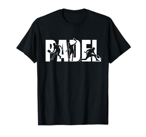 Padel Tennis Player Silhouette Sports Lover Gift T-Shirt
