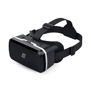 NK 3D VR-Brille für Smartphone - Intelligente Virtual Reality Brille für Smartphones zwischen 4, 7' - 6, 53', Sichtwinkel 90-100 Grad, 360º Drehung, einstellbare Objektive und Pupillen - Schwarz