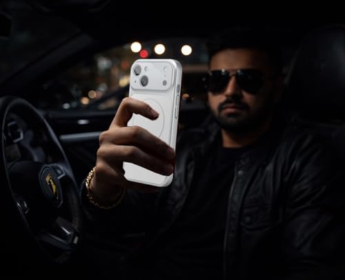 Image of SHINESTAR Premium Luxury Case Compatible with iPhone 14 Plus | Protective Back Cover with Camera Lens Safety | Wireless Charging Support | Slim Fit Durable Design | Enhanced Grip Protection Silver