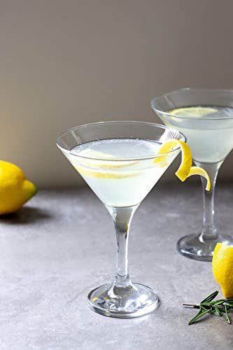 Epure Milano Collection 4 Piece Stemmed Martini Glass Set - For Drinking Martinis, Manhattans, Vodka, Gin, And Cocktails (Martini Glass (6 Oz)) #TOP6
