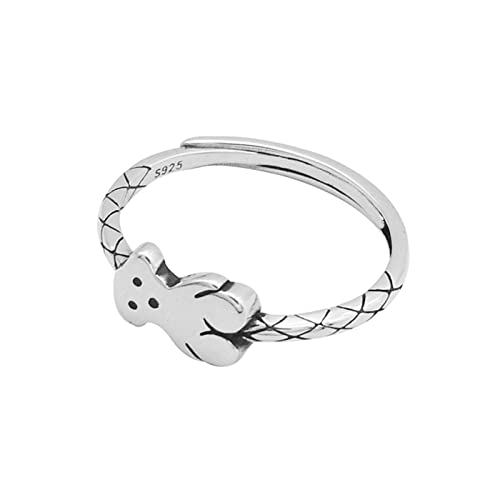 Bague Ours Réglable Argent 925, Votre Accessoire Mode au Quotidien