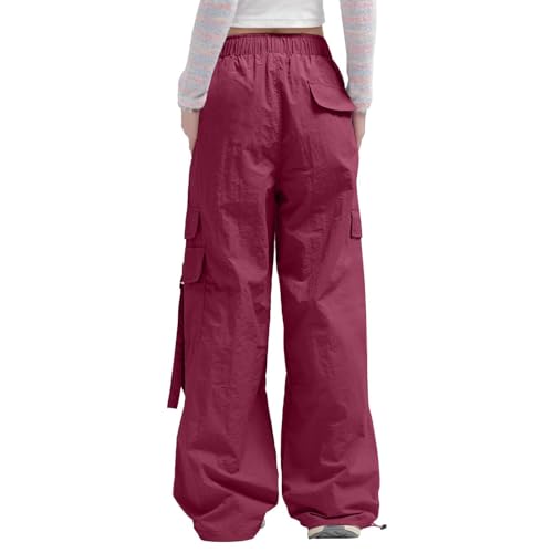 Pantalones cargo de mujer transpirables estilo Y2k largos y grandes 6