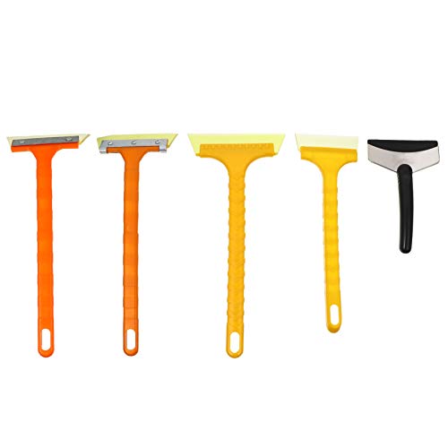 VICASKY 5pcs Snow Shovel Snow Brush for car Mirror Glass Wiper car Window Scraper ice Squeegee Frost Removal Shovel Snow Removal Shovel Car Accessory Stainless Steel Ice Shovel