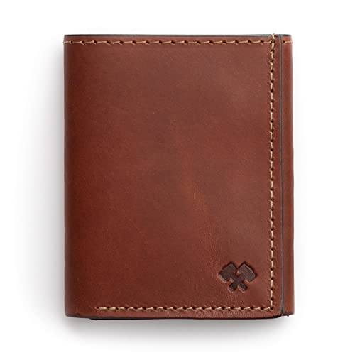 Trifold Leather Wallet For Men | Made In USA | Genuine Full Grain Leather Men's Tri Fold Wallet | Rio Latigo