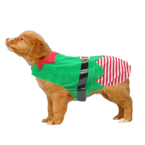Disfraz para perro Alasum de felpa verde XXL miniatura 3