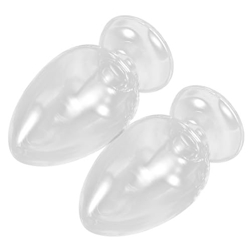 Cabilock 2 Pcs Transparent Glass Sample Bottles Conical Display Bottles with Plug for Laboratory Use Easy to Observe Contents Flat Bottom for Stability