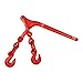 4 Pack Lever Load Chain Binder with 2 Grab Hooks, for 5/16