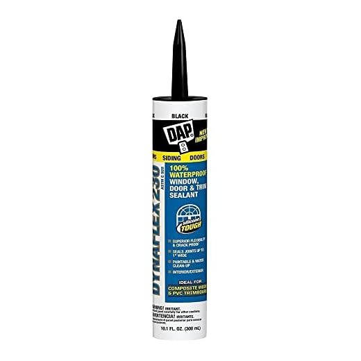 Dap 18280 2 Pack 10.1-Ounce Dynaflex 230 Premium Indoor/Outdoor Sealant, Black