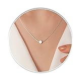 Opal Necklace For Woman – 5mm Fire White Opal Pendant - 925 Sterling Silver 16 Inch Chain + 2 inch Extender – Jewelry Gift For Birthday Mother's day Anniversary