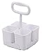 Stanley Removable 4 Cup Office Supplies Organizer Caddy for Scissors, Pens, Pencils, Notepads Art Supplies and Other Desk Essentials, White (SCICAD)