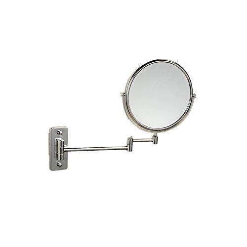 Miroir de maquillage de salle de bain pliant télescopique orientable 8 pouces