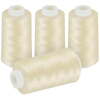 Ilauke Lot De 4 Bobines Fil Polyester Dégradé Multicolore – 5000 Yards Chacune (Total 20000 Yds), Fil Machine à Coudre 40S/2 Pour Couture, Quilt, Patchwork