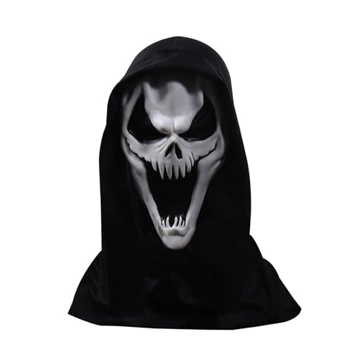 Máscara aterradora | Máscara de látex espeluznante, accesorios de disfraz de calavera, accesorios de disfraces para espectáculos de teatro, espectáculos, festivales, celebraciones, reuniones
