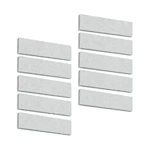 CLUB BOLLYWOOD 10X Exercise Bike Brake Pads Replacement Part Equipment Wool Felt for Gym White | Sporting Goods | Cycling | Bicycle Components & Parts