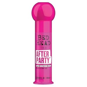 Bed Head by TIGI After Party Super Smoothing Cream – Anti Frizz hair styling product with humidity protection for frizzy, dull or coarse hair, 100ml​
