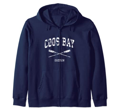 Coos Bay Oregon Rmes croisées nautiques vintage Sweat à Capuche
