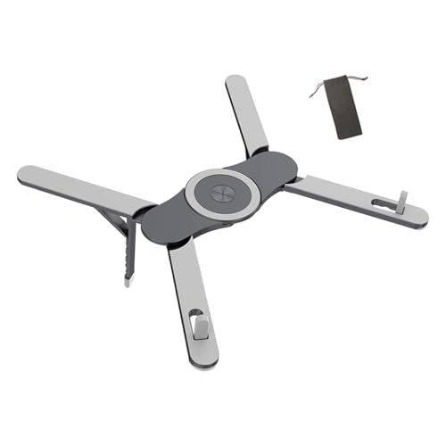 Soporte para tableta de aleación de aluminio con acabado fino y posiciones ajustables