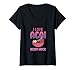 Mujer Tazón vegana I Love Acai Berry Much Foodie Berries Superfood Camiseta Cuello V