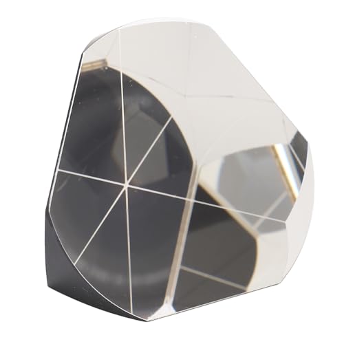 Prisme de cône d'angle Fafeicy 60mm en verre optique argenté pour arpentage tunnel