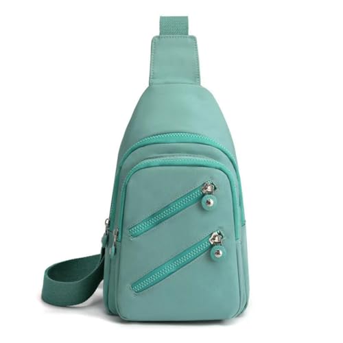 Fryloo Borse Borsa da Donna A Tracolla in Nylon, Marsupio alla Moda E per Donna, Casual Tutti I Giorni Viaggi Uso Quotidiano-Verde