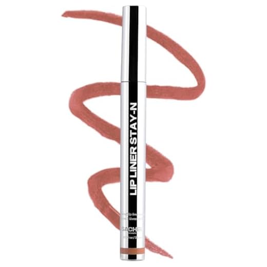 Sacheu Lip Liner STAY-N Peel Off Lip Stain — Long Lasting Matte Lip Tattoo Transfer Proof Lipstain Infused with Hyaluronic Acid & Vitamin E for All Skin Types — Vegan & Cruelty-Free, p-INKED