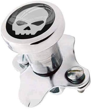 Billet Aluminum Polished Steering Wheel Spinner Suicide Brody Knob for Hot Rod Customs Car Truck SUV Tractor Trailer Big Rig Boat and More - Vintage Grey Skelton Skull G