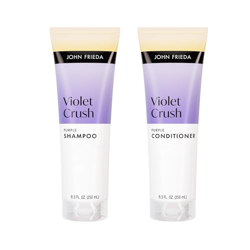John Frieda Violet Crush Purple Shampoo and Conditioner Bundle Violet Shampoo and Violet Conditioner 8.3 Fl Oz Pack of 2