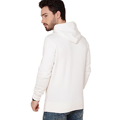 Image of Free Authority Men's Full Sleeve Solid Hooded Sweatshirt