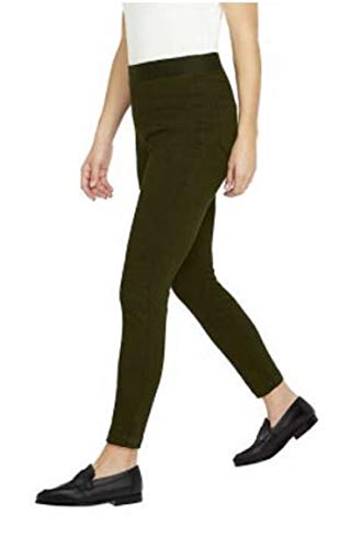 Buffalo Ladies’ High Rise Pull-On Stretch Skinny Blend Pant (Olive, XX-Large)2