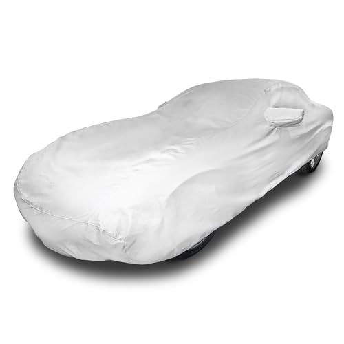 Image of Budge TrueFit Plus Custom Car Cover Fits Jaguar XK8 or XKR 1996-2006, Automotive Full Exterior Indoor Outdoor Car Cover, Waterproof All Weather Rain Snow UV Sun Hail Protector for Automobiles