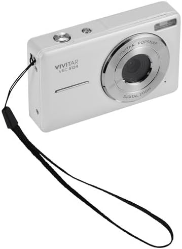 Front view of Vivitar Snapshot Digital Camera with wrist strap