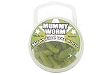 Mummy Worm Natural - 35 Wax Worms - Preserved Live Bait (Chartreuse)