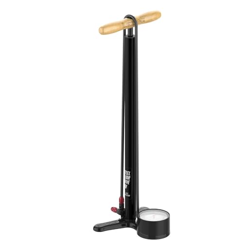 レザイン (LEZYNE) 自転車用 フロアポンプ スチールHVフロアドライブ 仏式 米式 チューブレス対応 ブラック 【日本正規品】