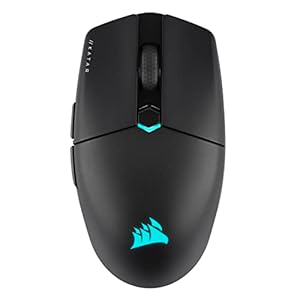 CORSAIR KATAR Elite Wireless Souris de Jeu FPS Ultra-Légère – 26 000 DPI – Forme Symétrique – Batterie Jusqu&rsquo;à 110 Heures – Compatible iCUE – PC, PS5, PS4, Xbox – Noir
