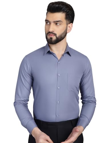 Image of Indian Needle Men's Solid Regular Fit Shirt