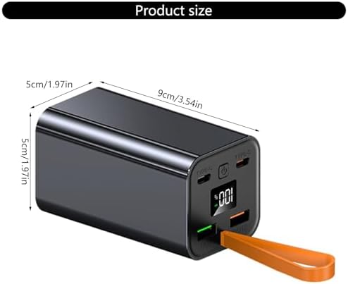 PowerBank 20000mAh 22.5W Fast Charging 2 USB + 2 Type C Outputs & Inputs LED Display Portable Charging for Phone Tablet USB C Portable - 2