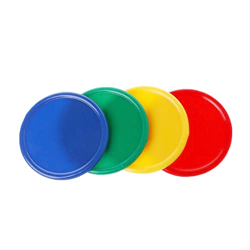 Pokerchips, 200 Pcs Plastechips Poker Chips Spielchips Bingo Plättchen Zahlen Wertmarken Jetons Spielmünzen für Mathe and Casino Spiele, Plastik Einkaufschip Einkaufswagenchip, 25 mm 10 Farben