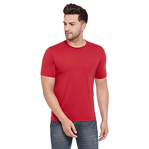 Image of Orewa by OKANE Men's Solid Round Neck Cotton T-Shirt (Pack of 2)