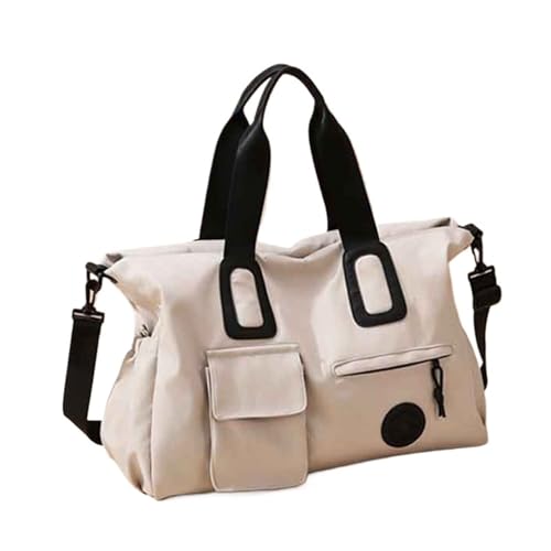 Carry On Travel Handbag Luggage Duffel Women Large Gym Fitness Casual Sports Training Yoga Shoulder Bag(Coffee)4