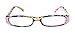 Elsa, The Lady Bug Florist, Narrow Bling Women Reading Glasses Adorned with Genuine European Crystals, Black, Teal, Pink and White. NY Fifth Avenue.