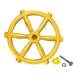 ZYIHNIRB Accessoires Tour de Jeu, Accessoires Balançoire, Pirate Ship Wheel Gouvernail Jou...