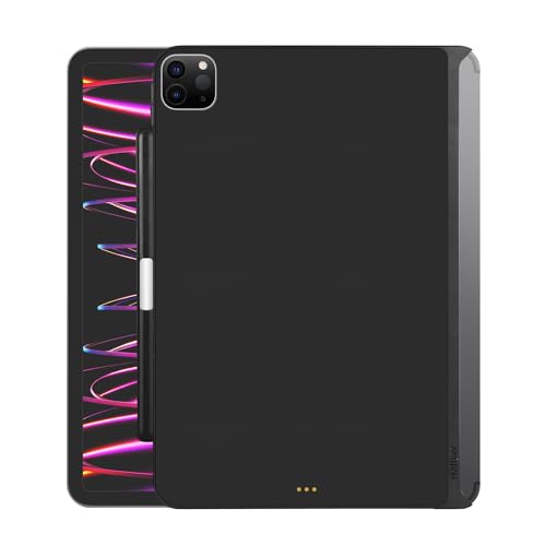 Haflyer Case for 2020/2022 iPad Air 10.9" 4th 5th Gen& 2018/2020/2021/2022 iPad Pro 11" 1st-4th- Magic Keyboard Compatible Case with Pencil Holder (Keyboard Not Included) - Leather Black