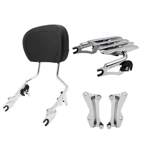 Dossier passager avec porte-bagages et kit d'accueil pour Touring Street Glide et Road King après 2014