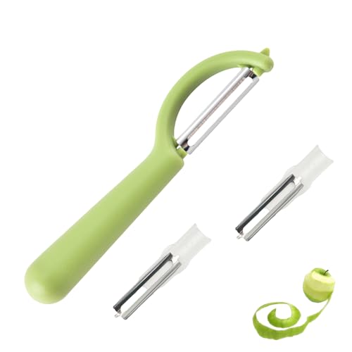Pelador de pelador de papas para Tupperware, pelador de verduras, pelador para zurdos, pelador de espárragos, pelador de espárragos, acero inoxidable