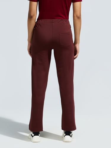 Image of DOMIN8 Women Functional Multi-Pocket Super Stretchable Wrinkle Resistant Track Pants with Elasticated Waistband & Drawstring | Sports Track Pant for Women|Moisture Wicking Lightweight Track Pant