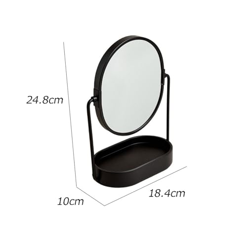 Espejo de tocador vertical con base organizadora para un escritorio impecable 3
