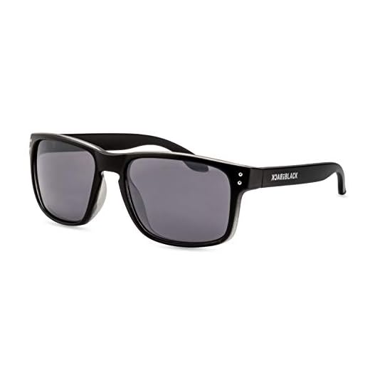 Back in Black Herren Sonnenbrille/Sportliche Sonnenbrille mit eckiger Fassung/Leicht verspiegelt F2509910